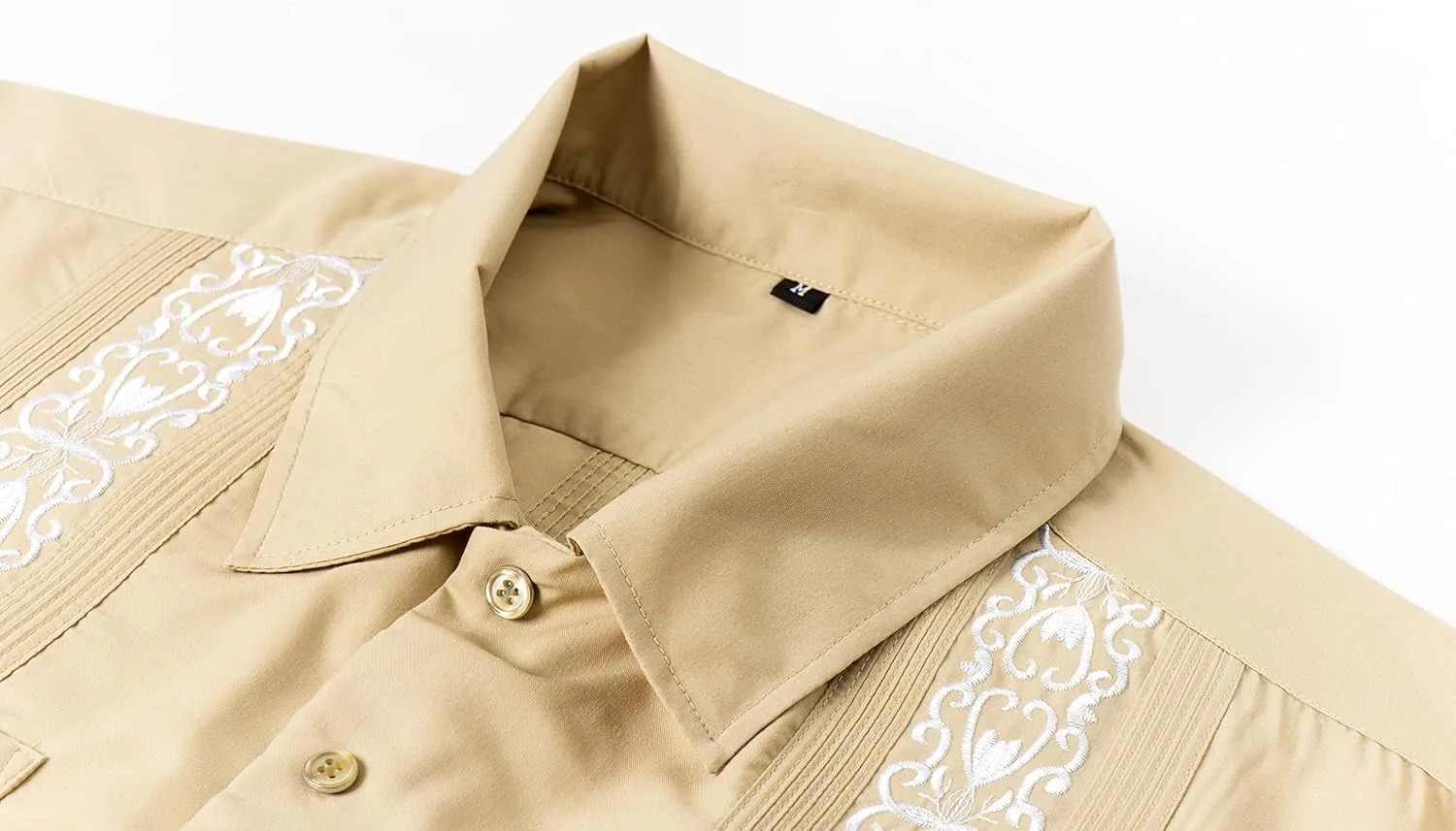 Mens Snap Shirts Casual Guayabera Shirts Short Sleeve