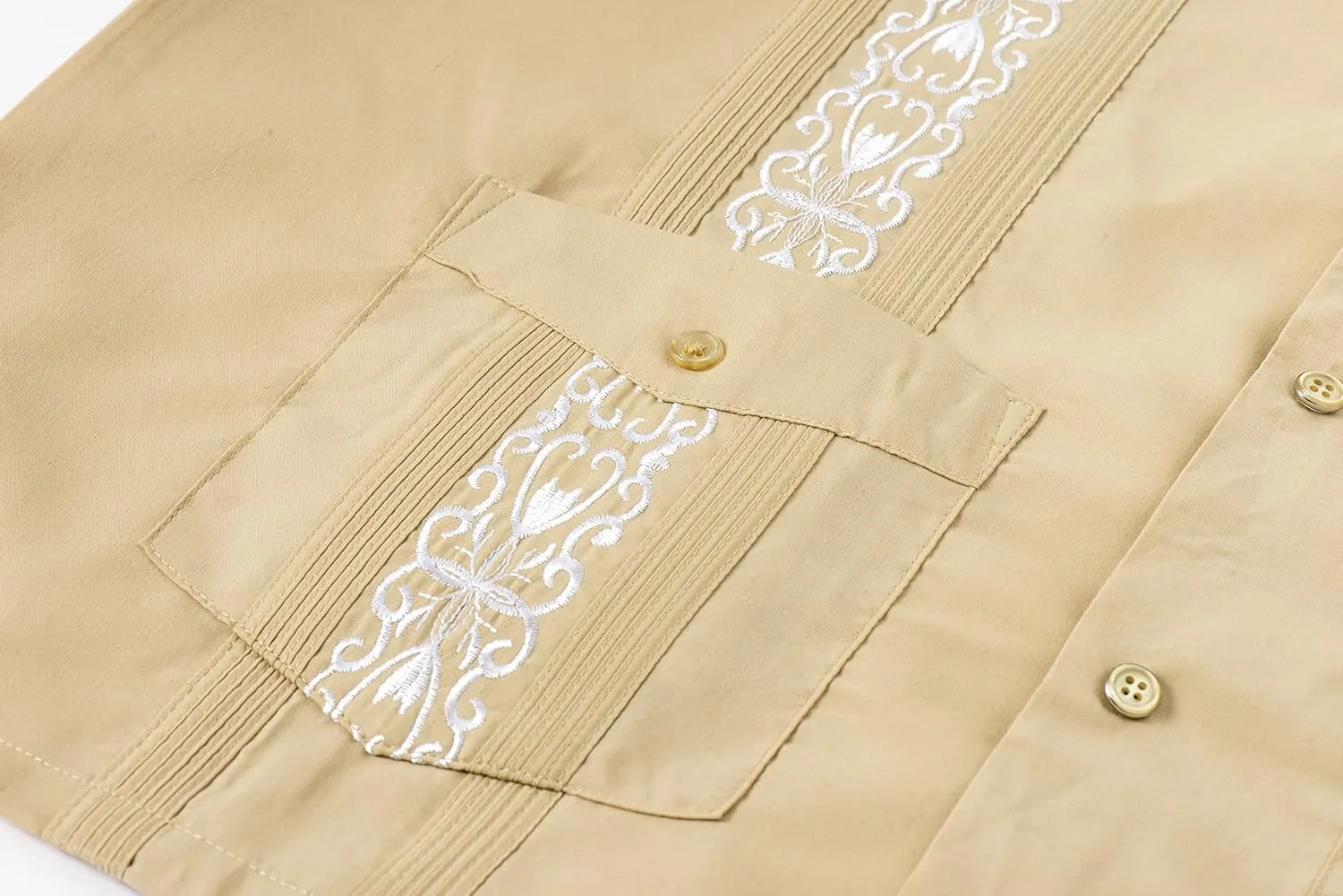 Mens Snap Shirts Casual Guayabera Shirts Short Sleeve