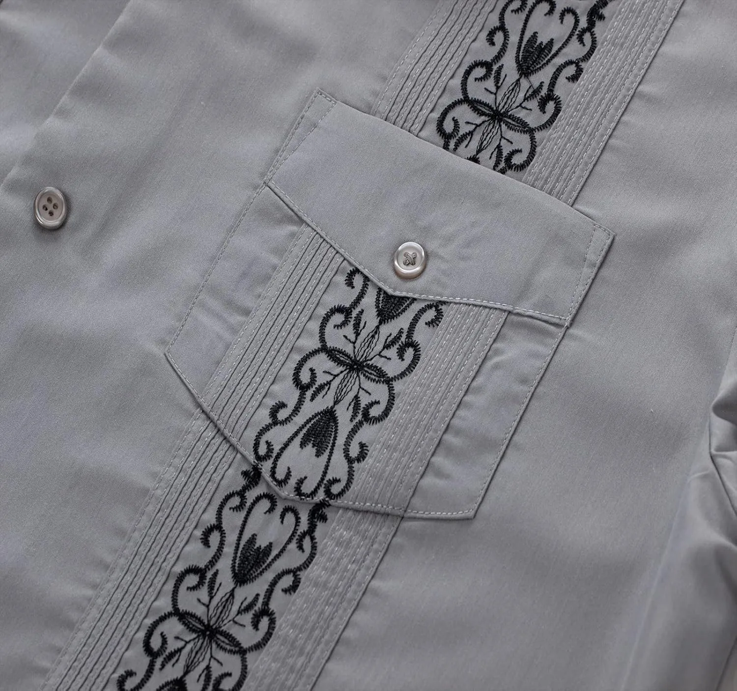 Mens Snap Shirts Casual Guayabera Shirts Short Sleeve