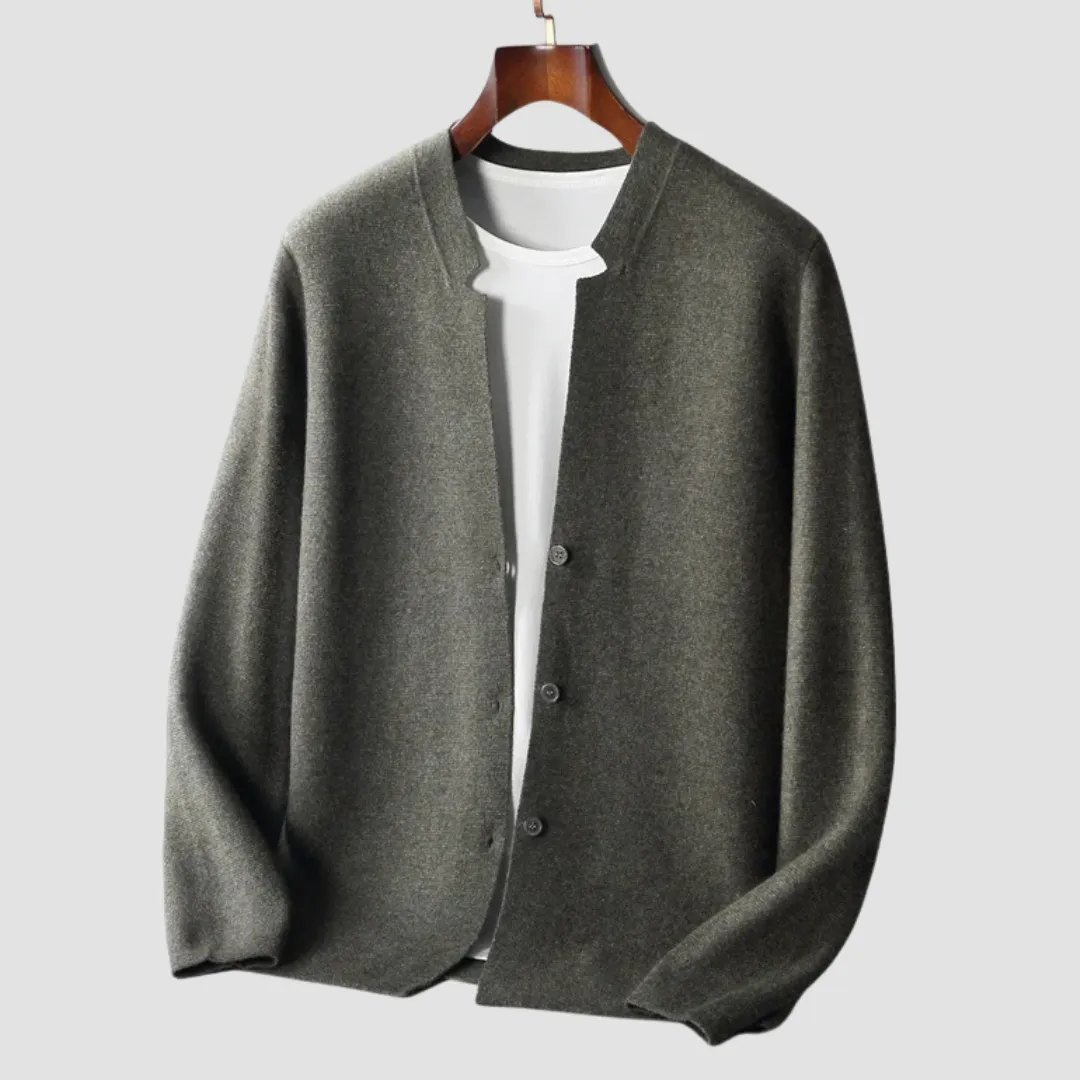 Men’s V-Neck Cashmere Cardigan – Warm & Elegant