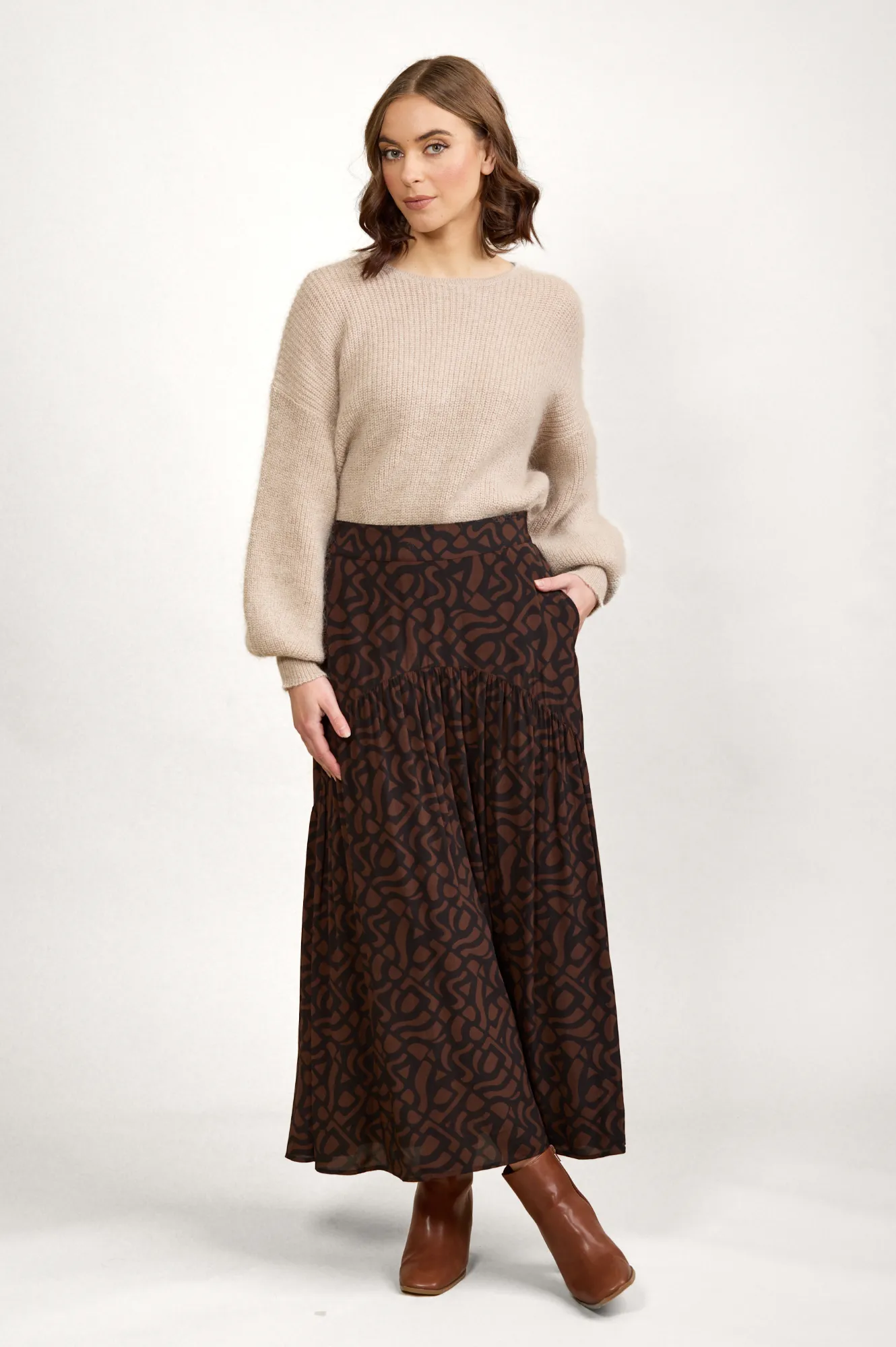 Milan Skirt - Mocha