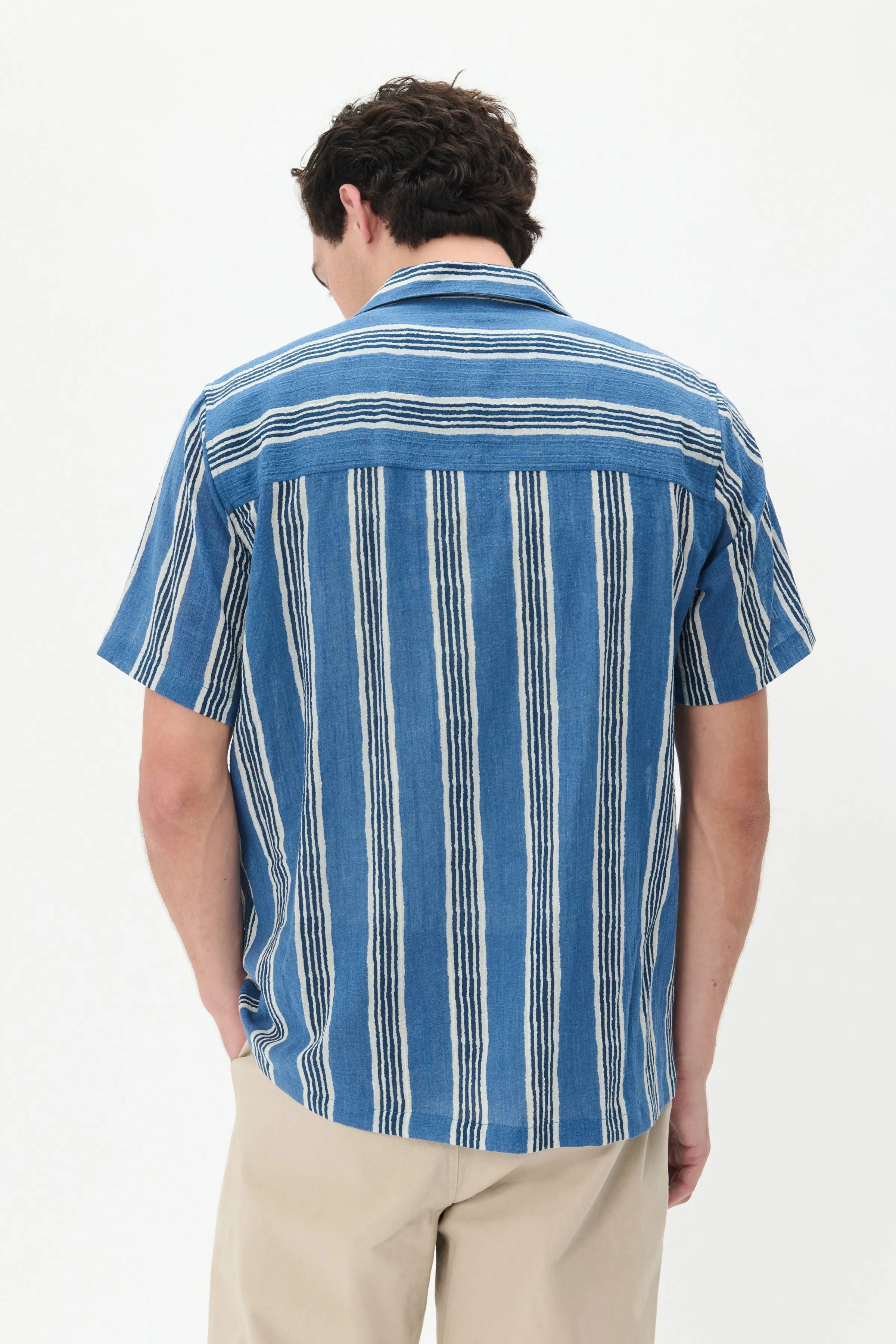 MT30207982 Klampo Blue/White Strip Print