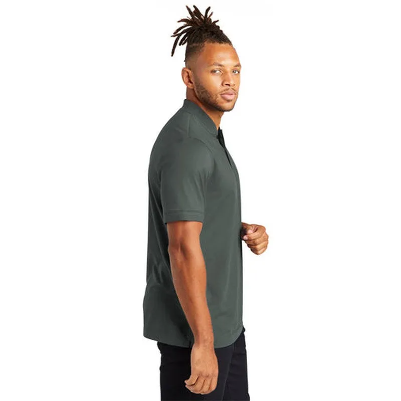 NEW - Mercer Mettle Stretch Pique Henley - Anchor Grey