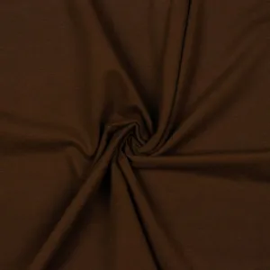 Peach Soft GOTS Organic Cotton Sweat-shirting in Brown