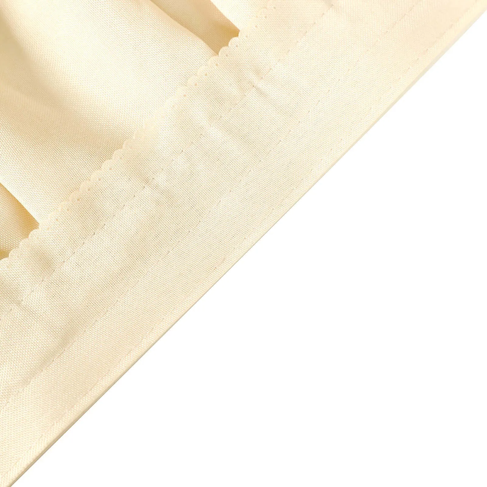 Polyester Table Skirt 17ft Beige - Stylish Pleated Table Cover