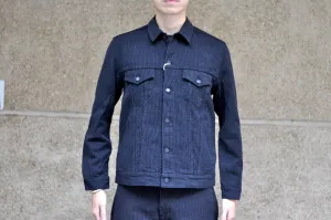 Pure Blue Japan 14oz Sashiko Type 3 Jacket (Black)