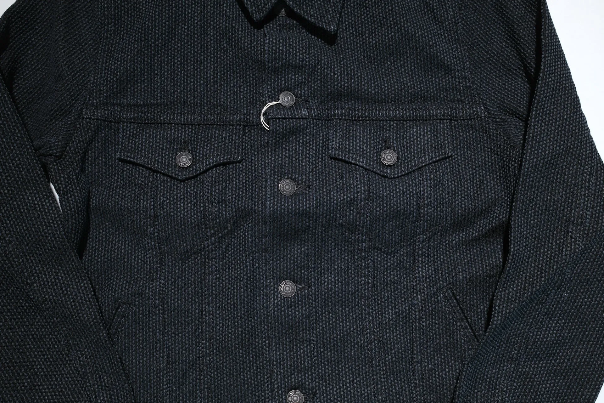 Pure Blue Japan 14oz Sashiko Type 3 Jacket (Black)