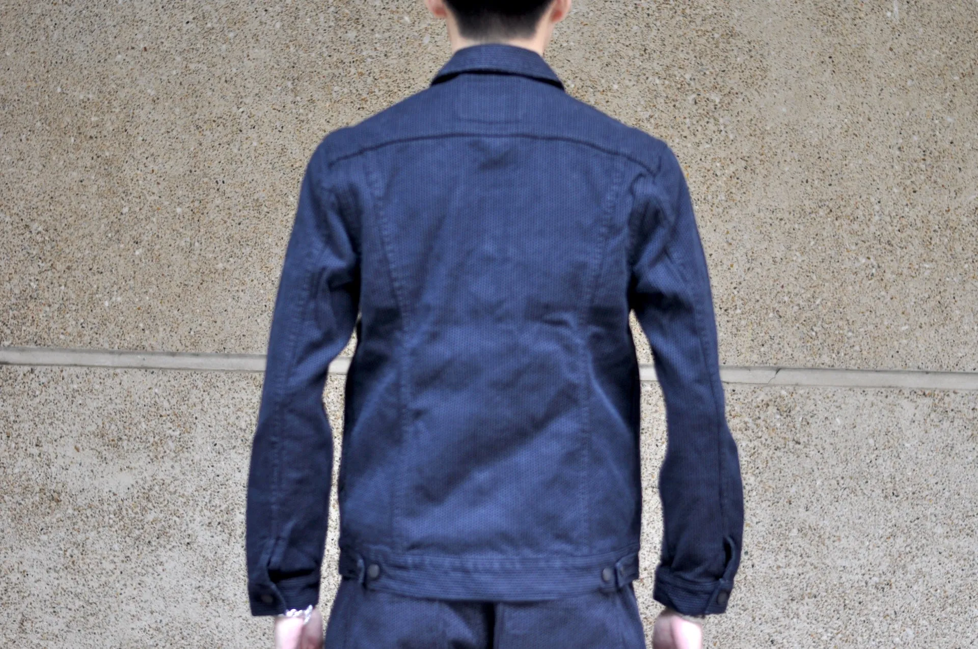 Pure Blue Japan 14oz Sashiko Type 3 Jacket (Black)