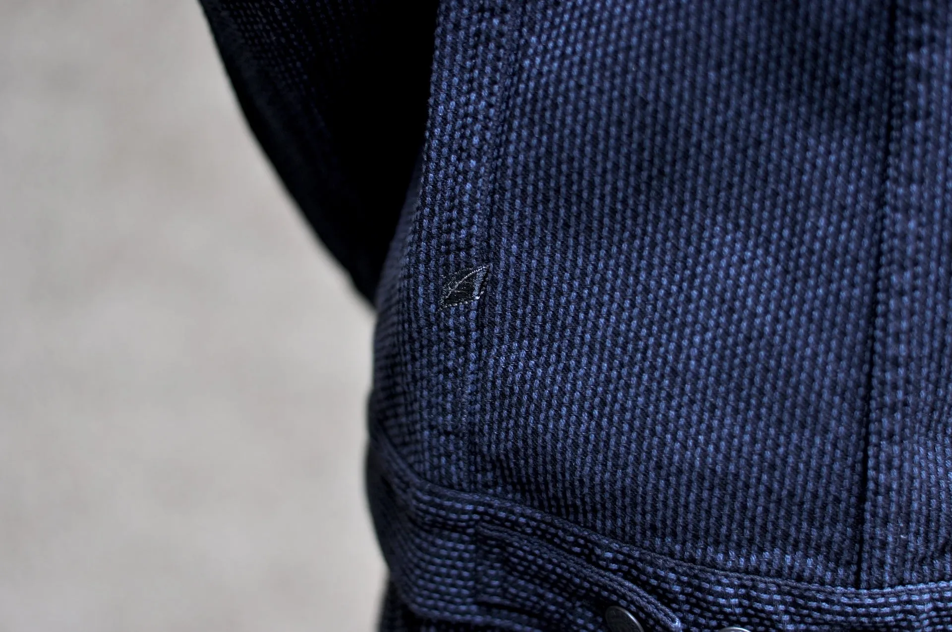 Pure Blue Japan 14oz Sashiko Type 3 Jacket (Black)
