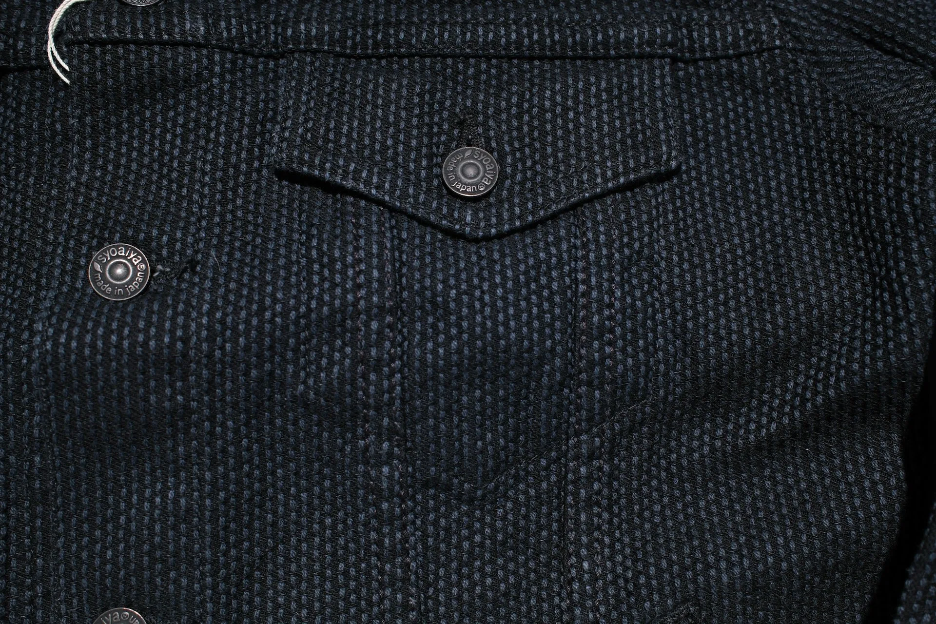 Pure Blue Japan 14oz Sashiko Type 3 Jacket (Black)