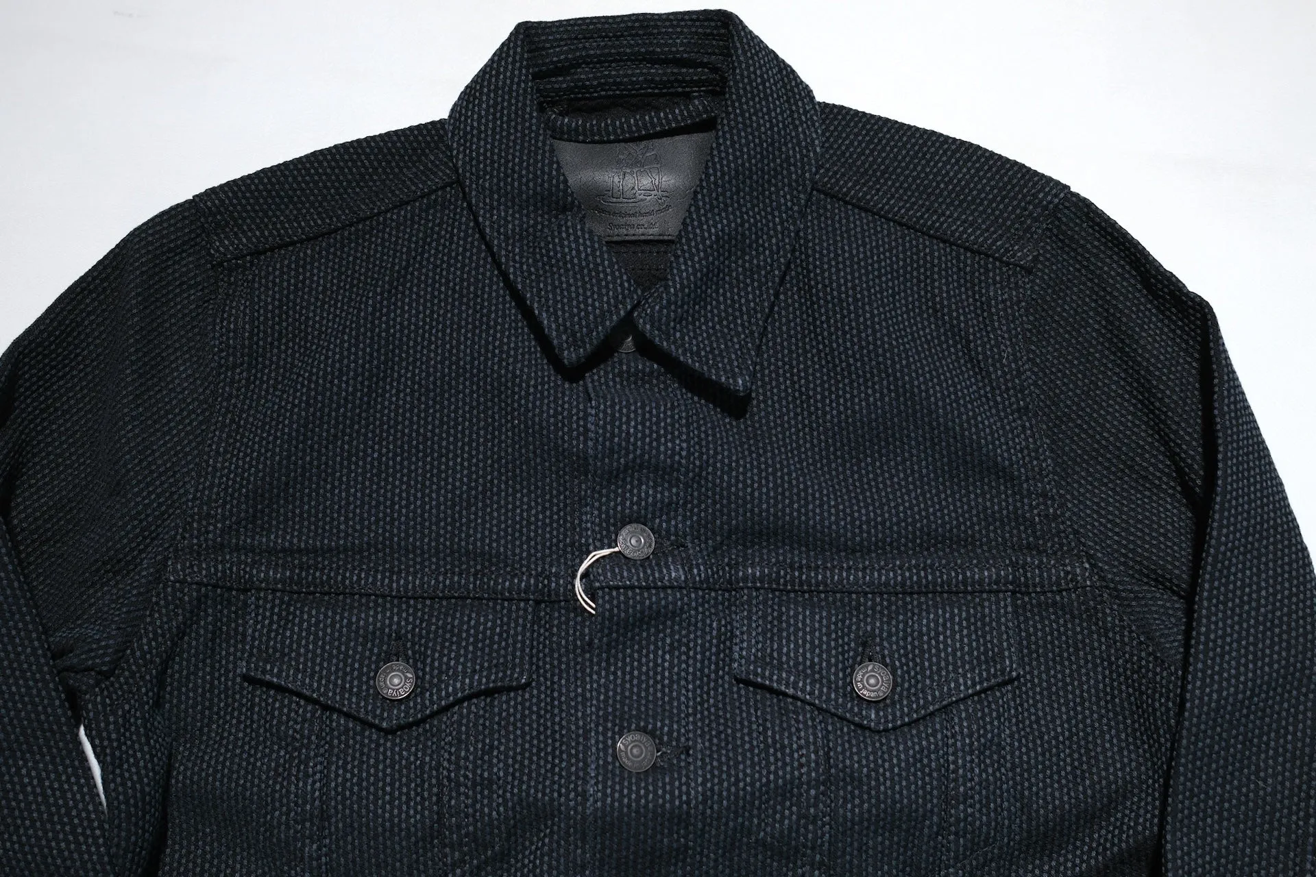 Pure Blue Japan 14oz Sashiko Type 3 Jacket (Black)