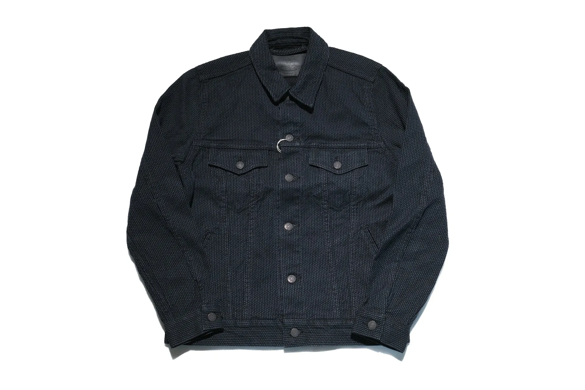 Pure Blue Japan 14oz Sashiko Type 3 Jacket (Black)
