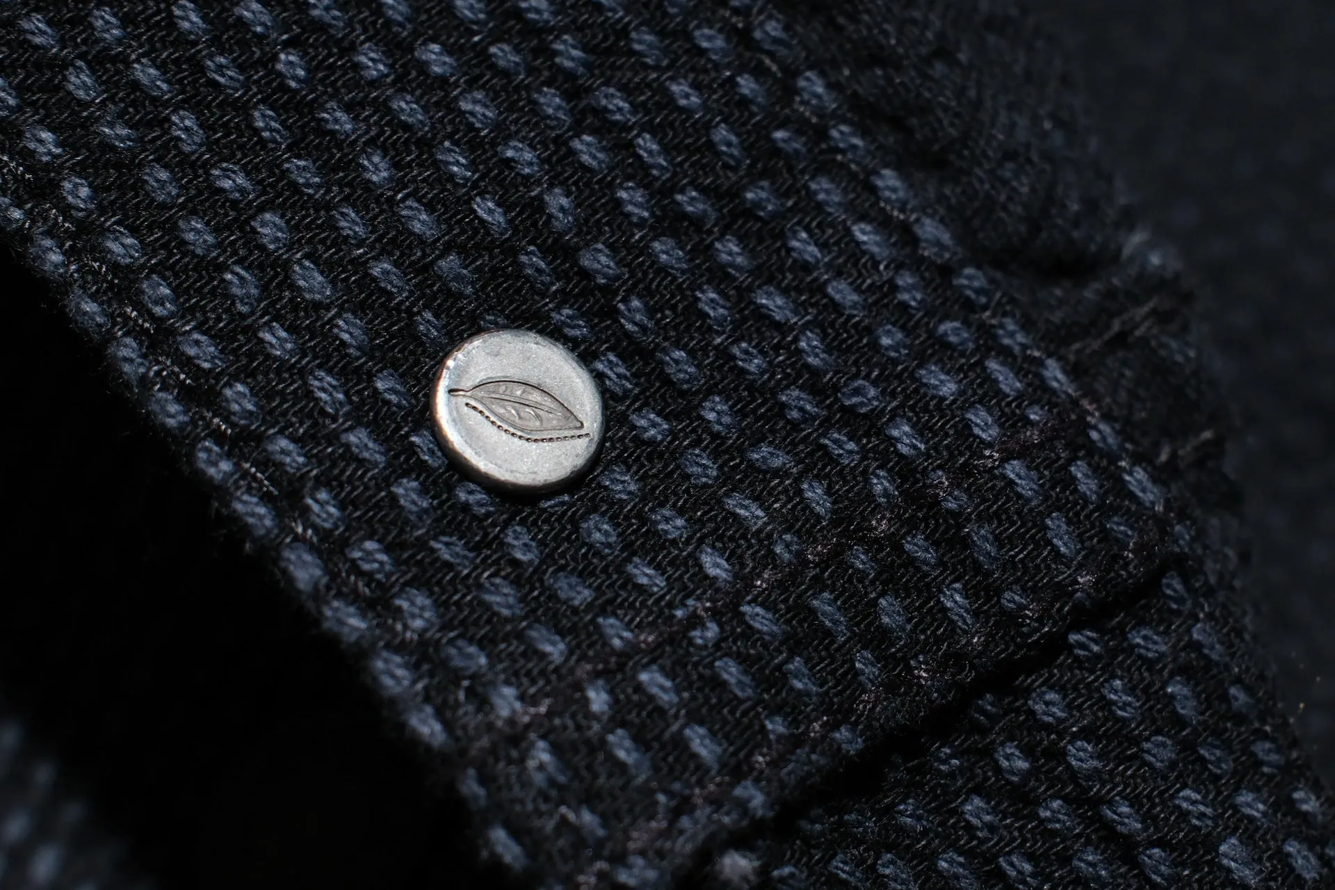 Pure Blue Japan 14oz Sashiko Type 3 Jacket (Black)