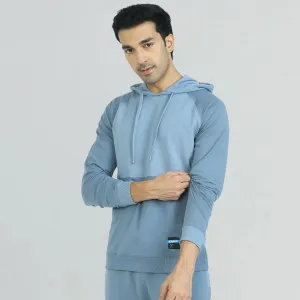 Quest French Terry Cotton Hoodies Ice Blue