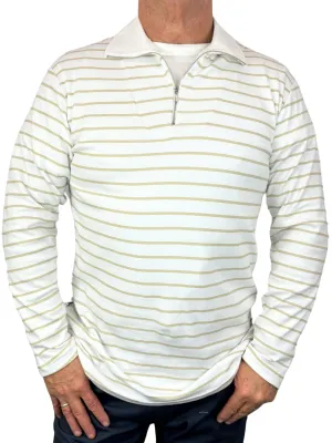 Riviera Caramel Zip Polo