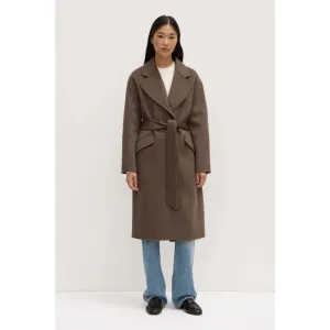 Sadie Single Breasted Wool Coat |  Cocoa Marle