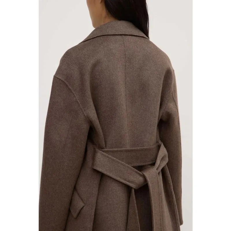 Sadie Single Breasted Wool Coat |  Cocoa Marle