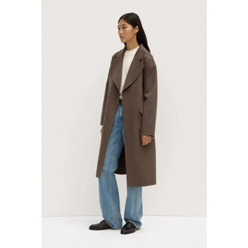 Sadie Single Breasted Wool Coat |  Cocoa Marle
