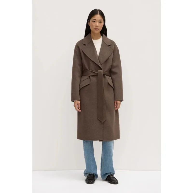 Sadie Single Breasted Wool Coat |  Cocoa Marle