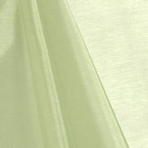 Sage Green 60"Wide 100% Polyester Soft Light Weight, Sheer Crystal Organza Fabric. Sold By The Yard