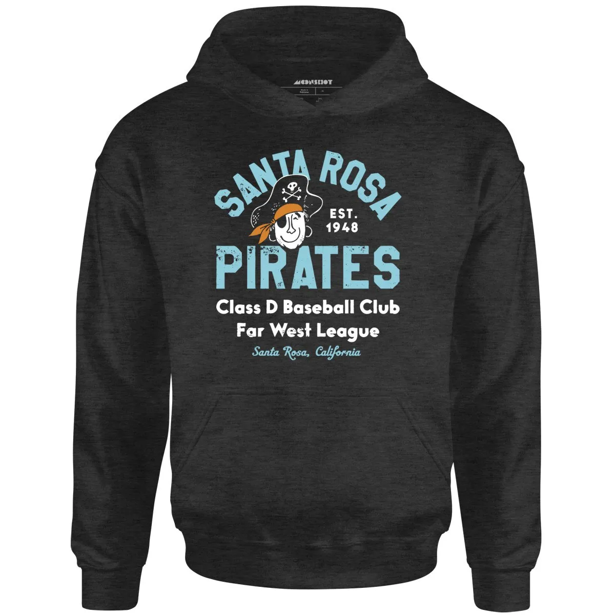 Santa Rosa Pirates - California - Vintage Defunct Baseball Teams - Unisex Hoodie