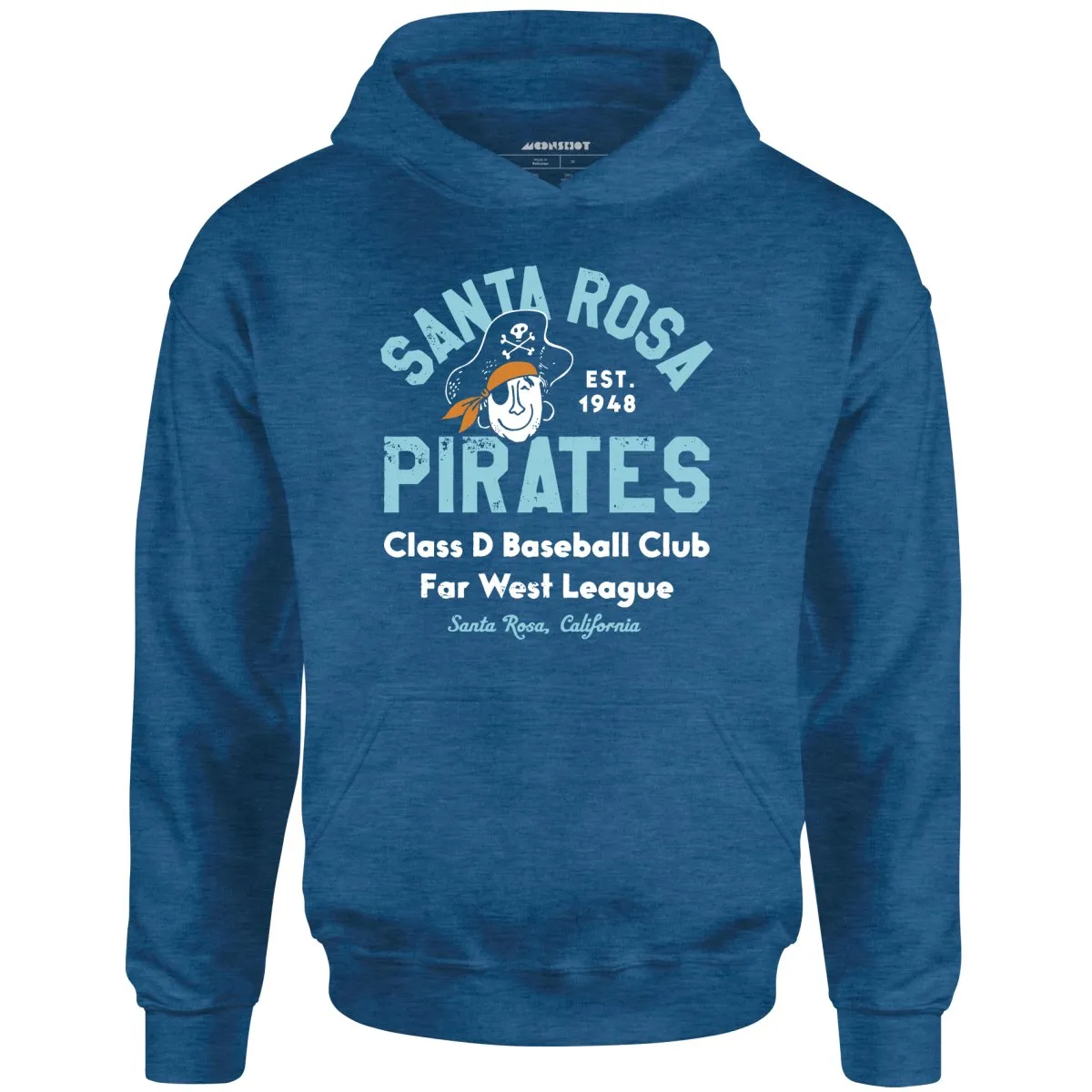 Santa Rosa Pirates - California - Vintage Defunct Baseball Teams - Unisex Hoodie