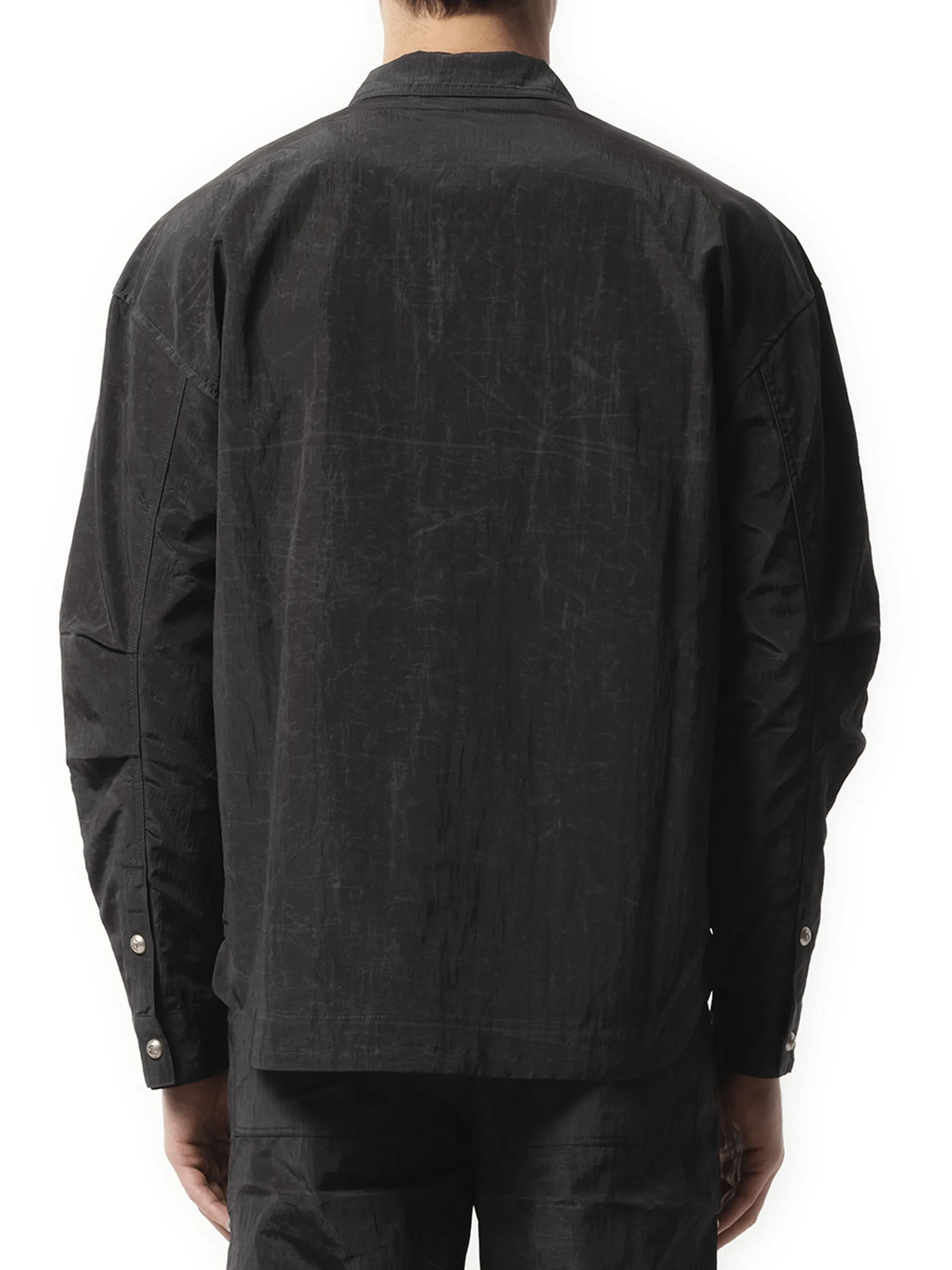 Scarred Officer Shirt in Black