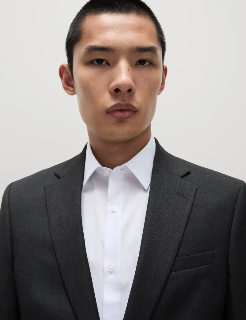 Slim Fit Easy Iron Cotton Blend Shirt