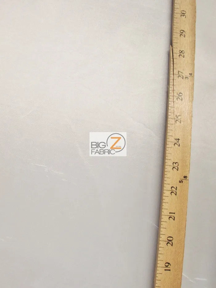 Solid Polyester Taffeta 58"/60" Fabric / Silver / Sold By The Yard