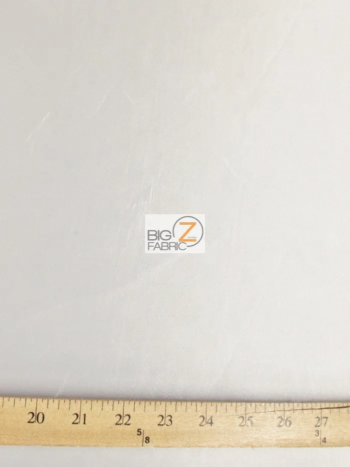 Solid Polyester Taffeta 58"/60" Fabric / Silver / Sold By The Yard