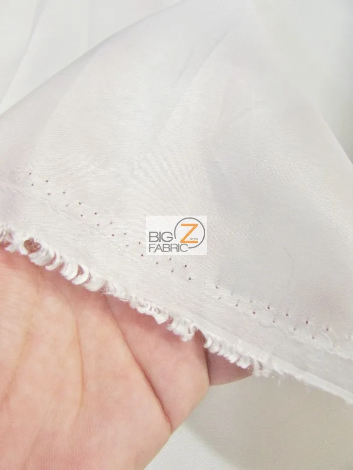 Solid Polyester Taffeta 58"/60" Fabric / Silver / Sold By The Yard