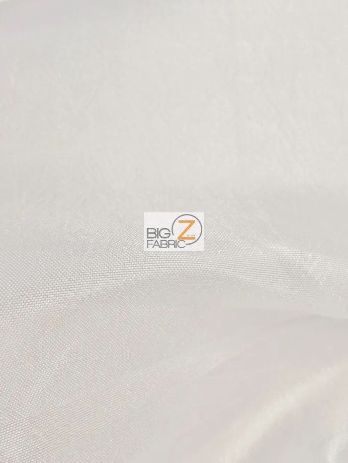 Solid Polyester Taffeta 58"/60" Fabric / Silver / Sold By The Yard