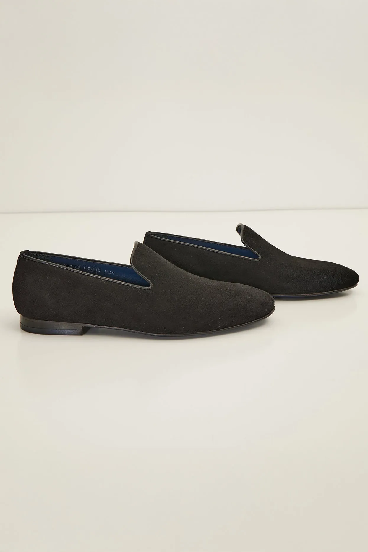 The Formal Leather Loafer - Black Suede