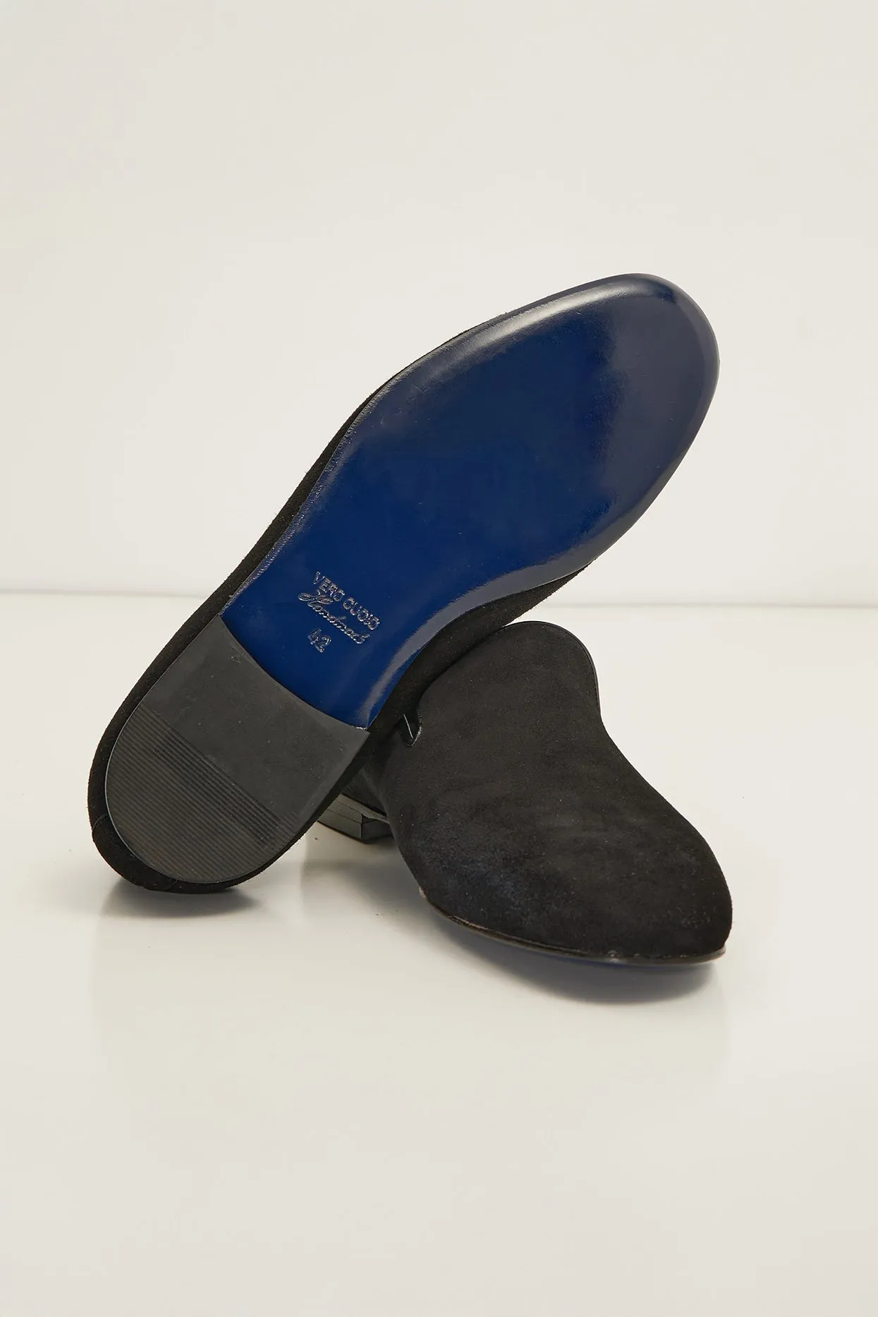 The Formal Leather Loafer - Black Suede