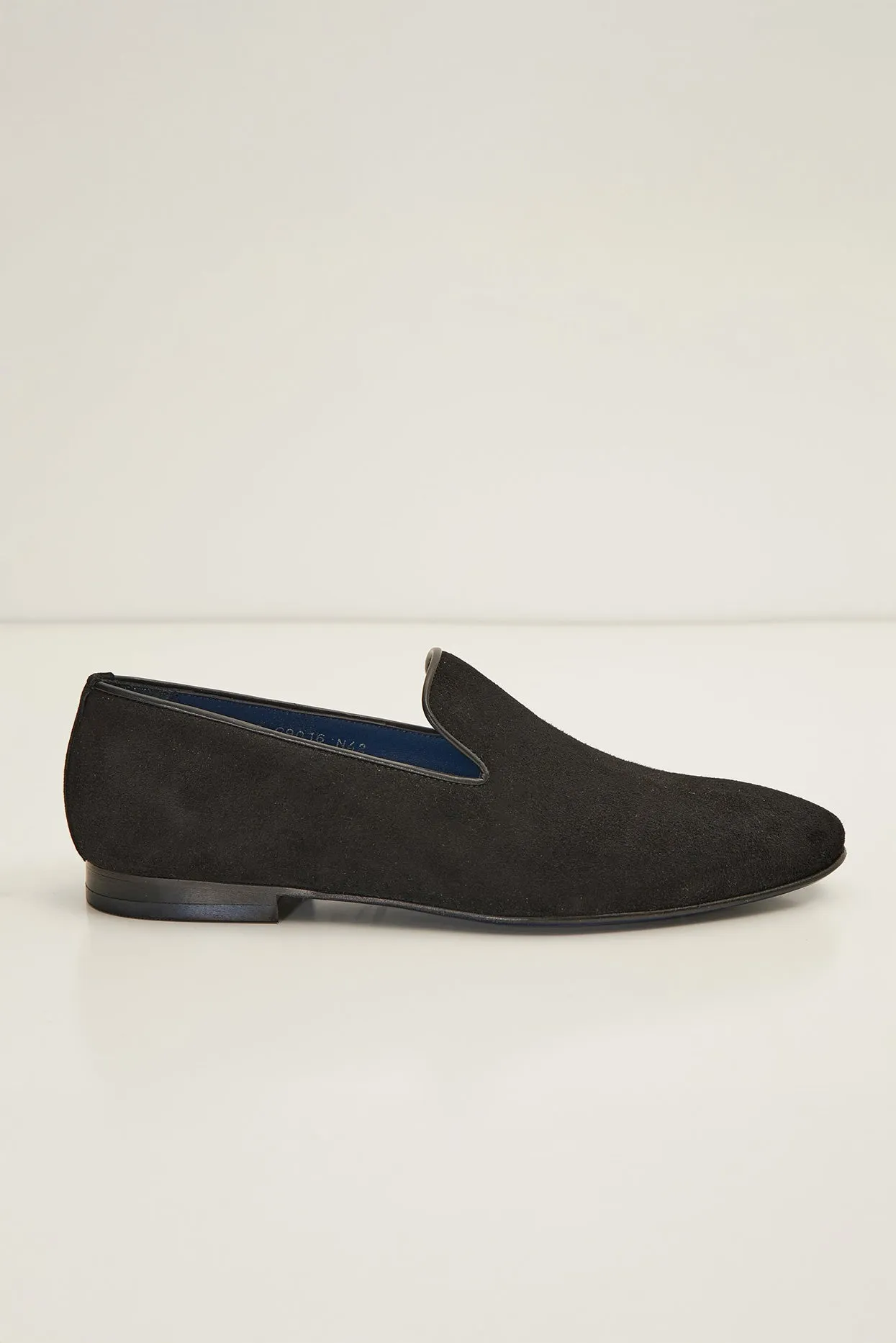 The Formal Leather Loafer - Black Suede