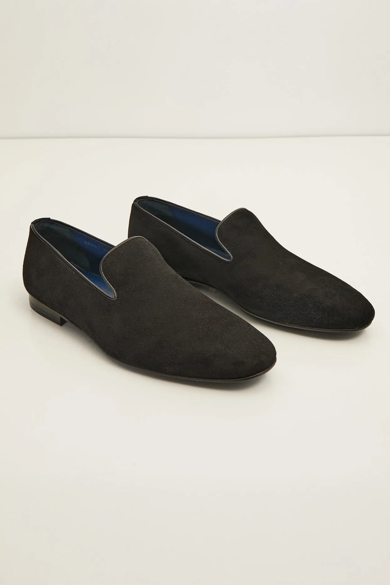 The Formal Leather Loafer - Black Suede