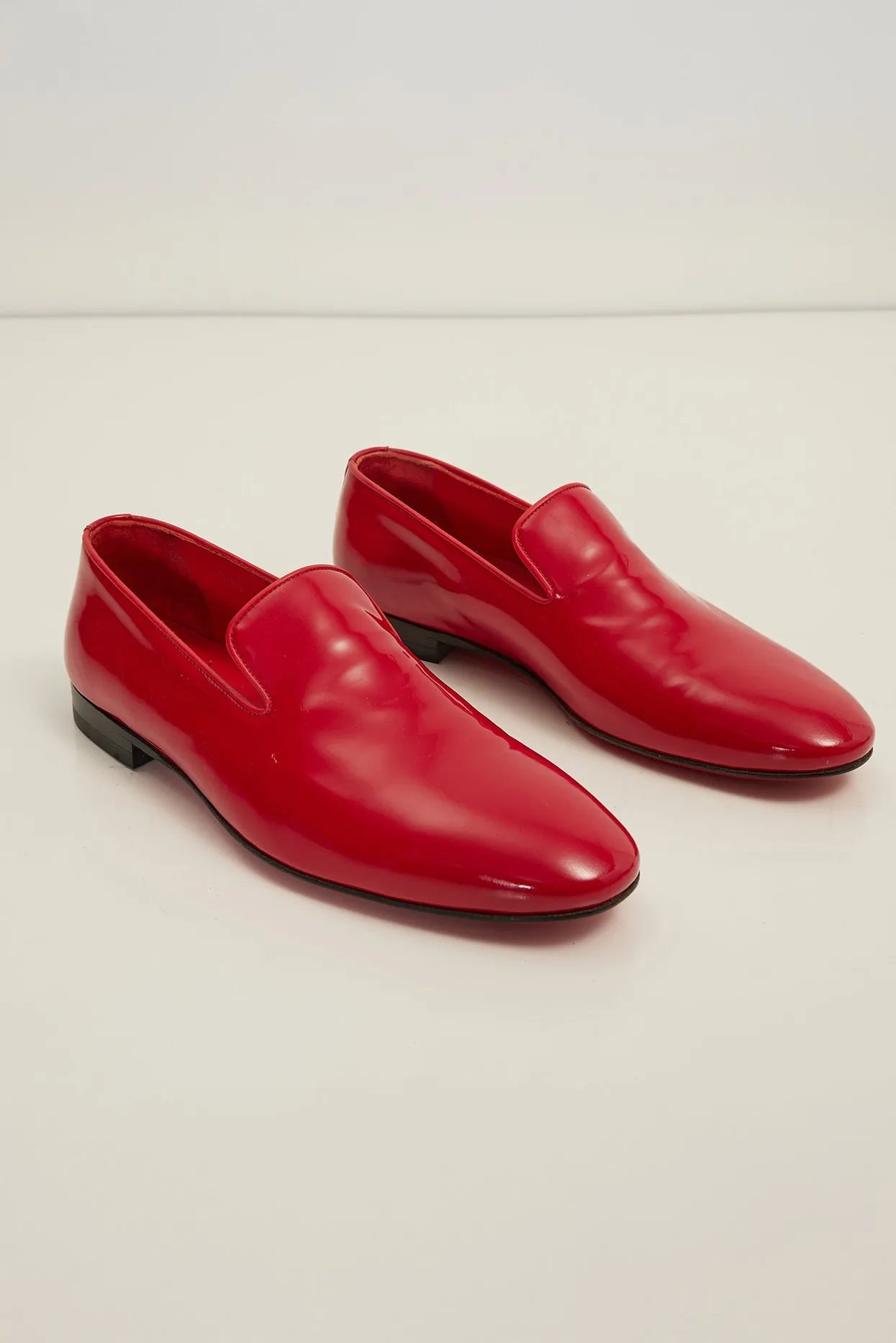 The Formal Leather Loafer - Red Patent
