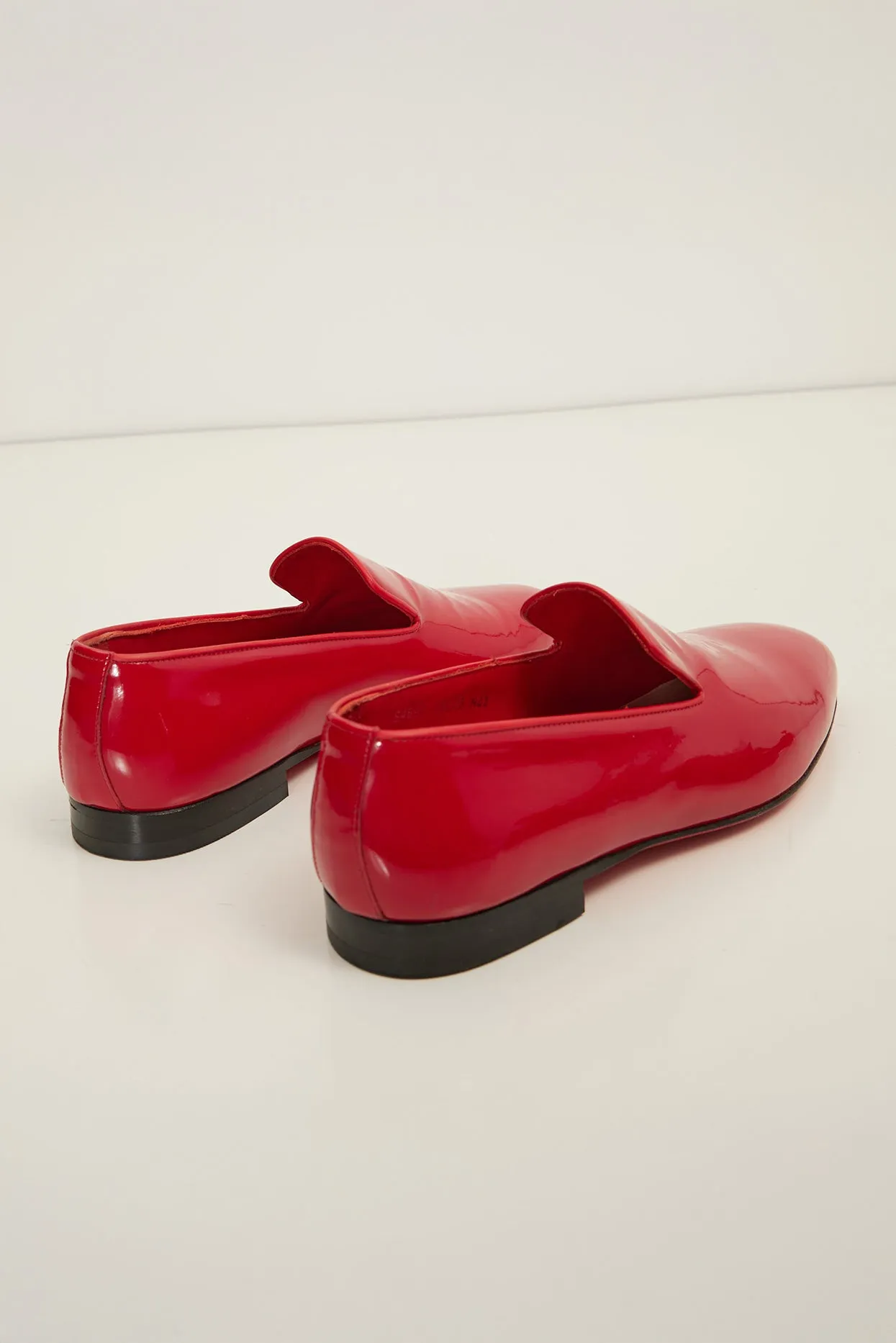 The Formal Leather Loafer - Red Patent