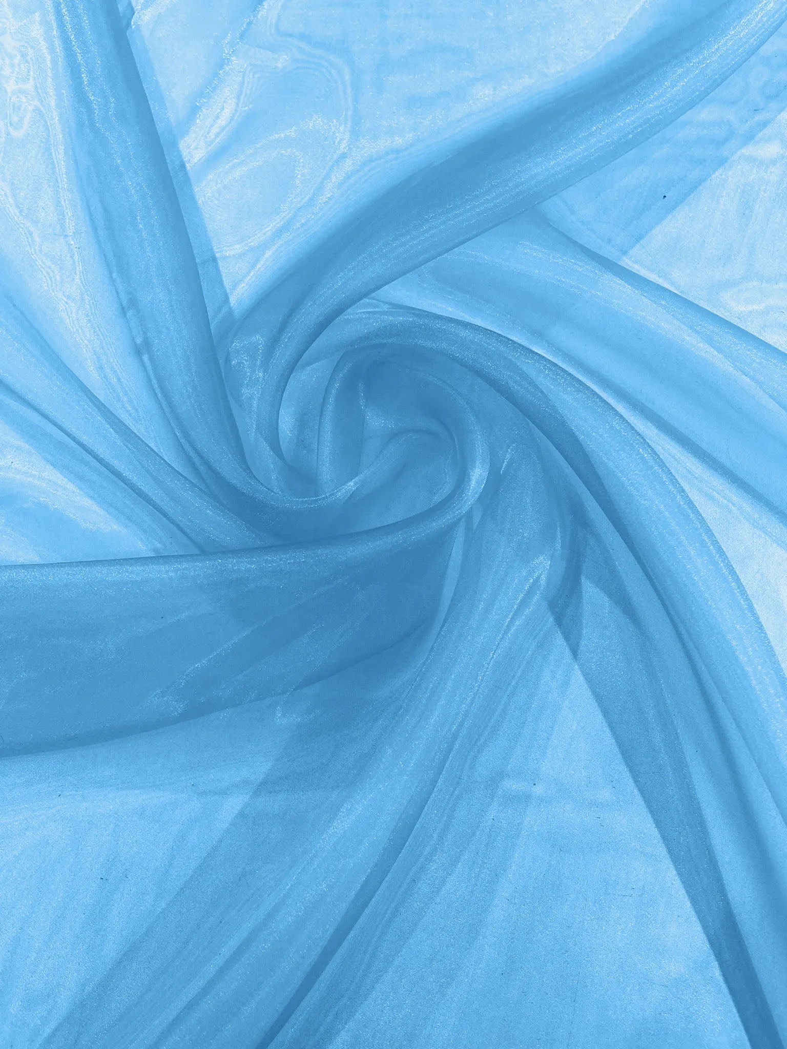 Turquoise 58/60"Wide 100% Polyester Soft Light Weight, Sheer Crystal Organza Fabric Sold By The Yard