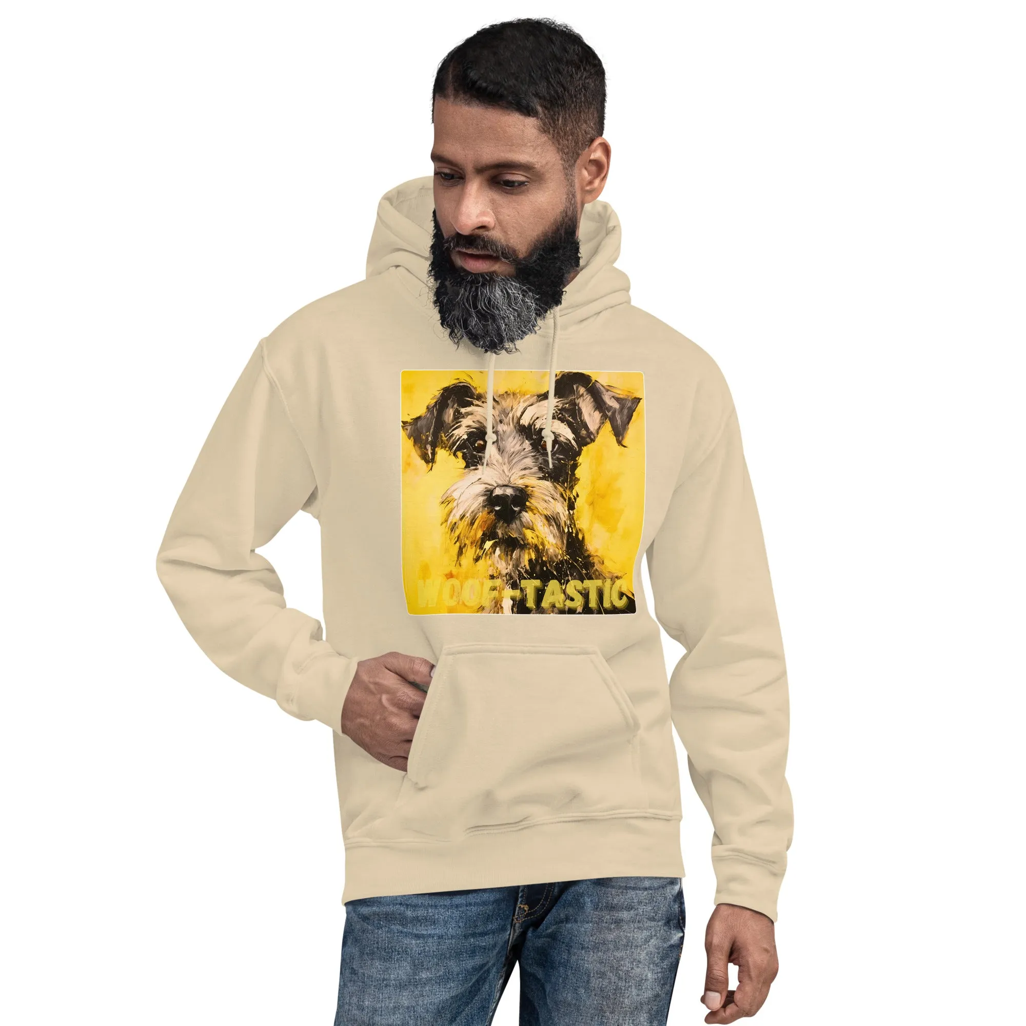 Unisex Hoodie, Woof-tastic Miniature Schnauzer