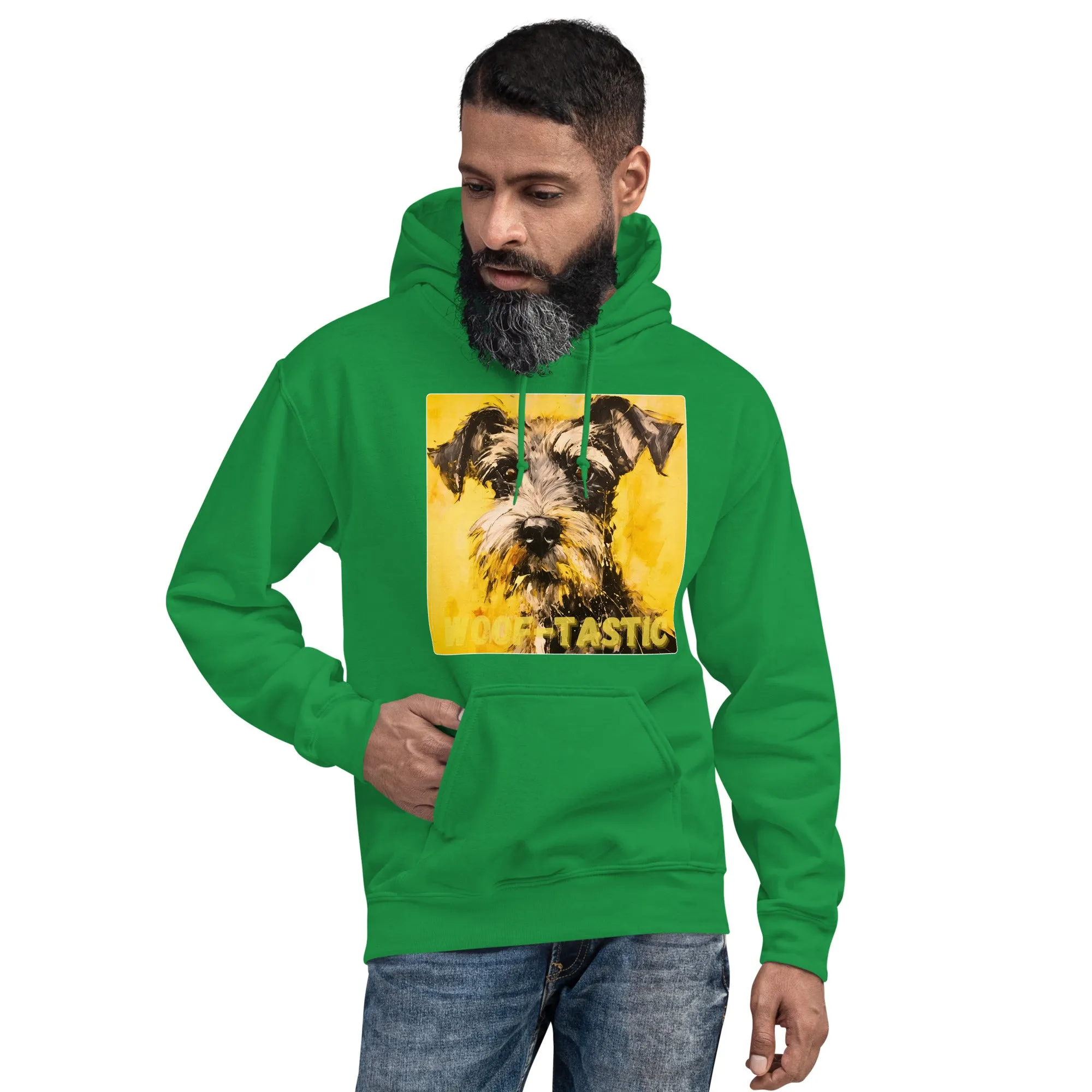 Unisex Hoodie, Woof-tastic Miniature Schnauzer