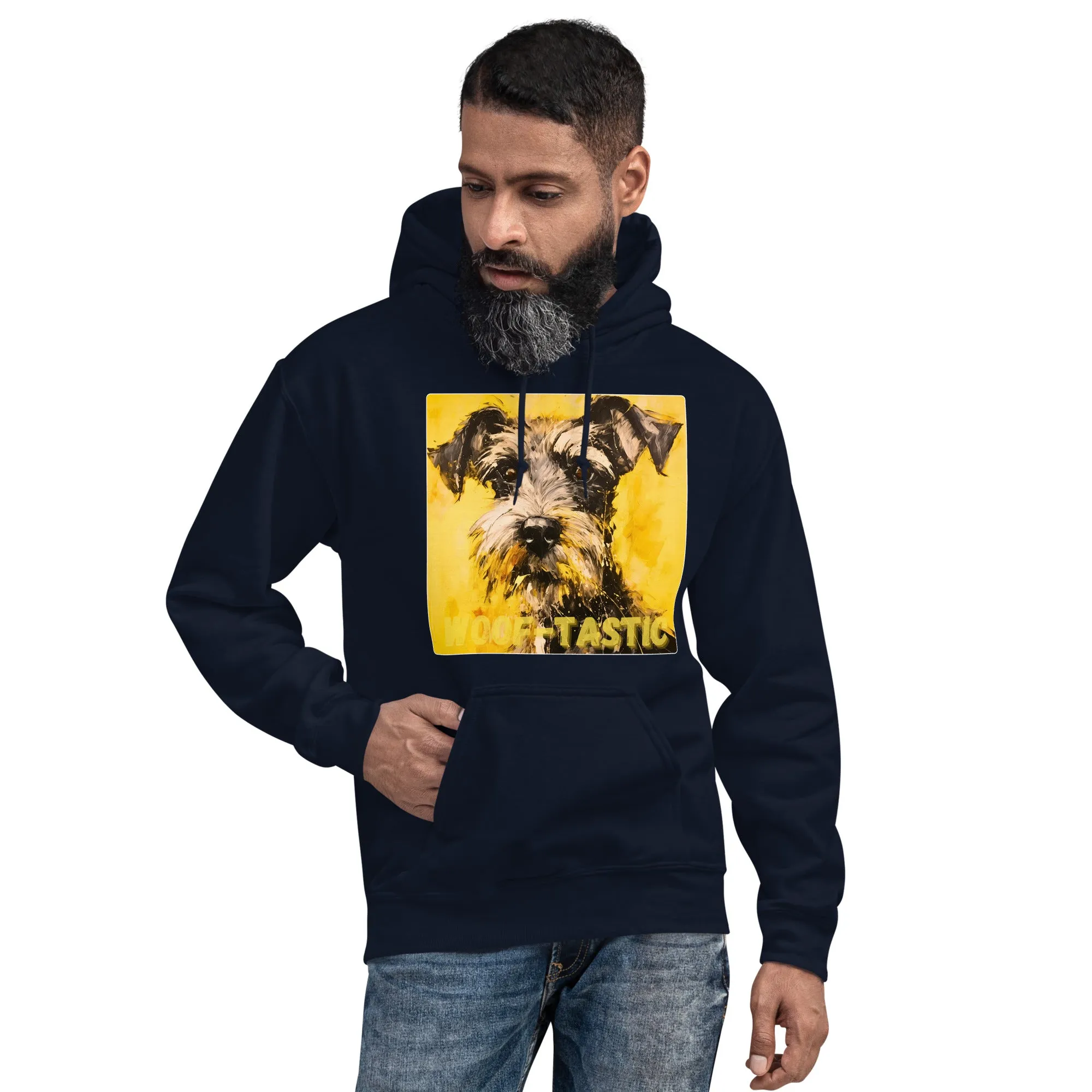 Unisex Hoodie, Woof-tastic Miniature Schnauzer