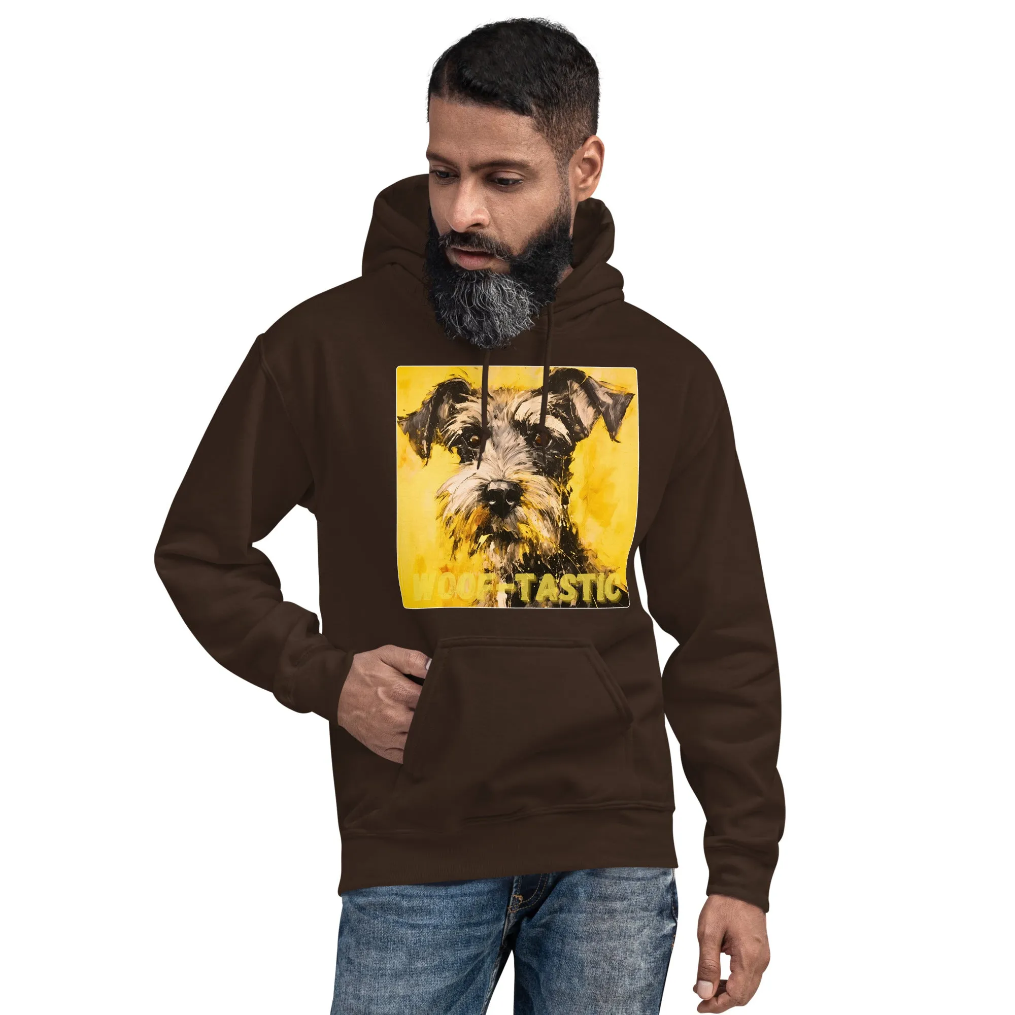 Unisex Hoodie, Woof-tastic Miniature Schnauzer