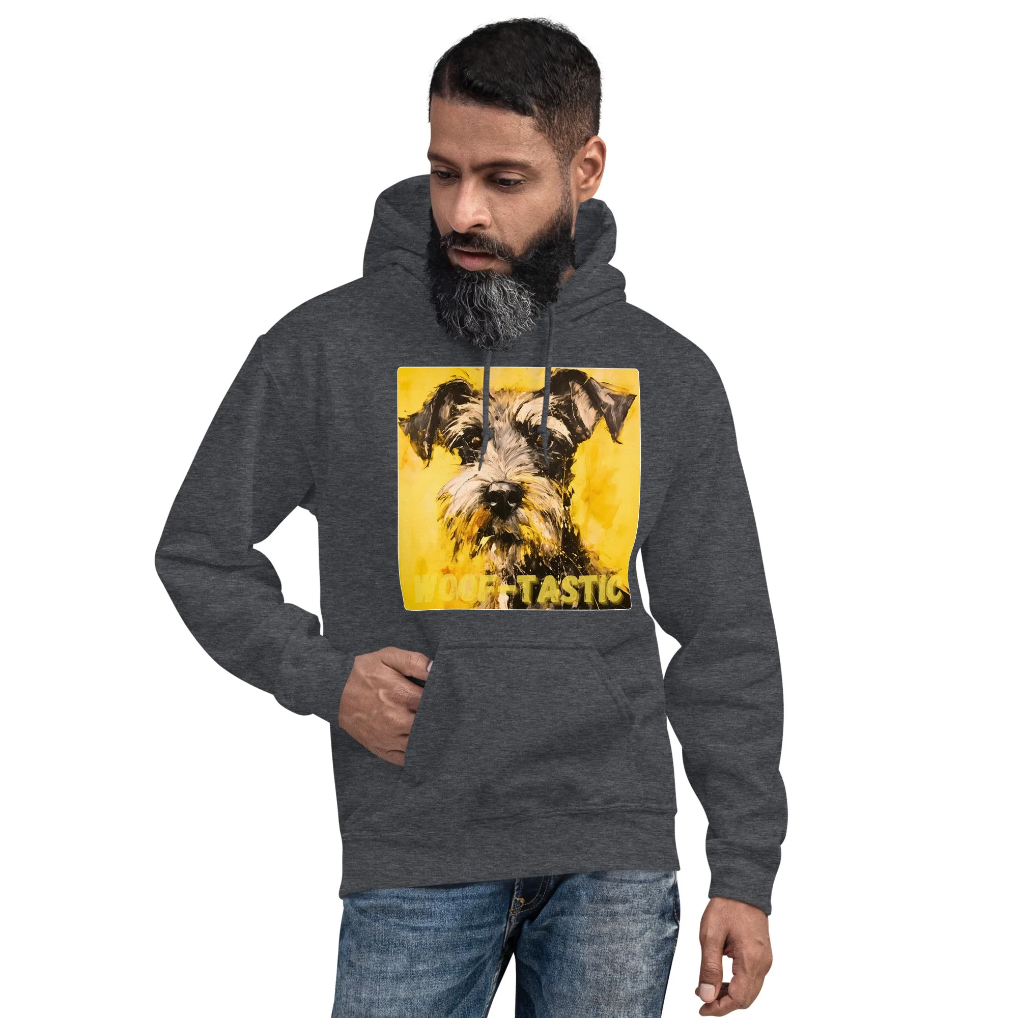 Unisex Hoodie, Woof-tastic Miniature Schnauzer