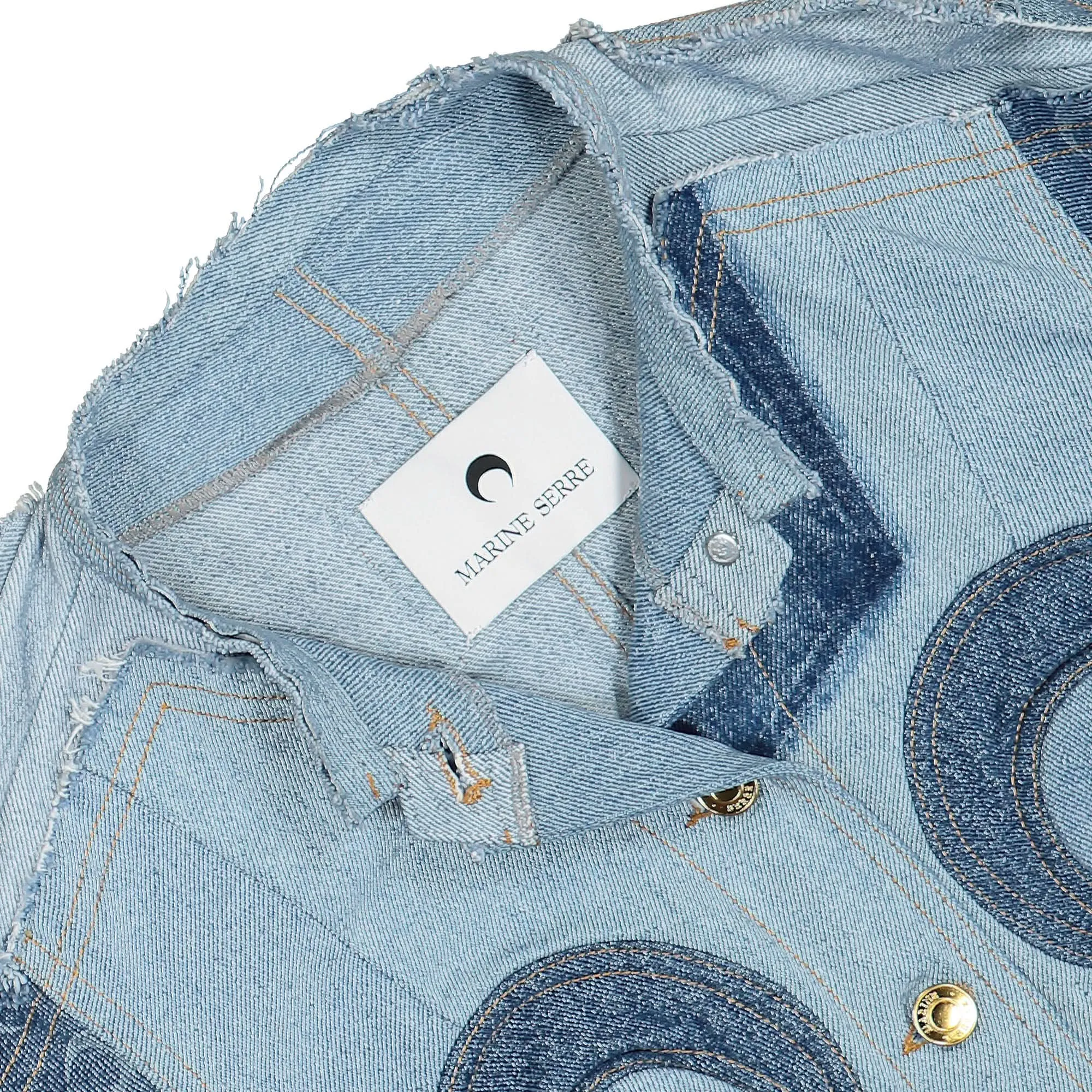 Upcycled Denim Cropped Jacket