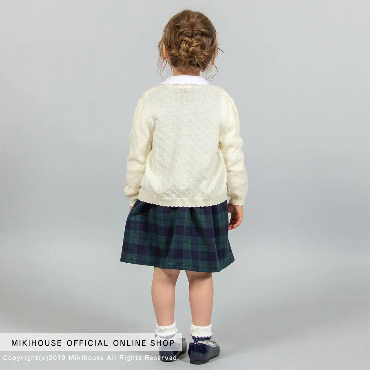 Wool Cardigan with Mini Ribbons