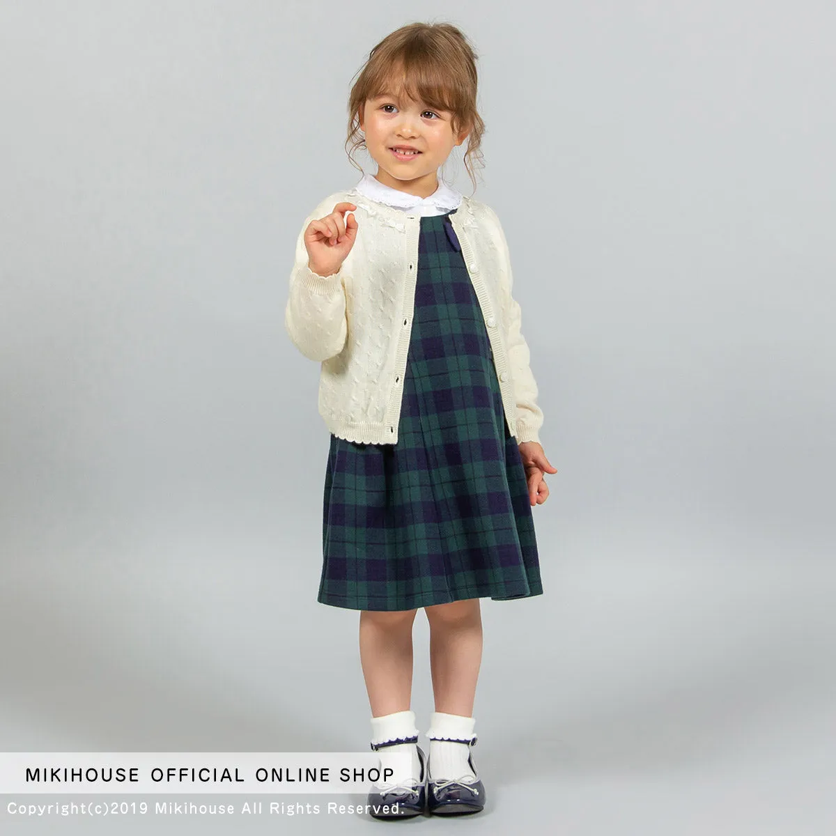 Wool Cardigan with Mini Ribbons