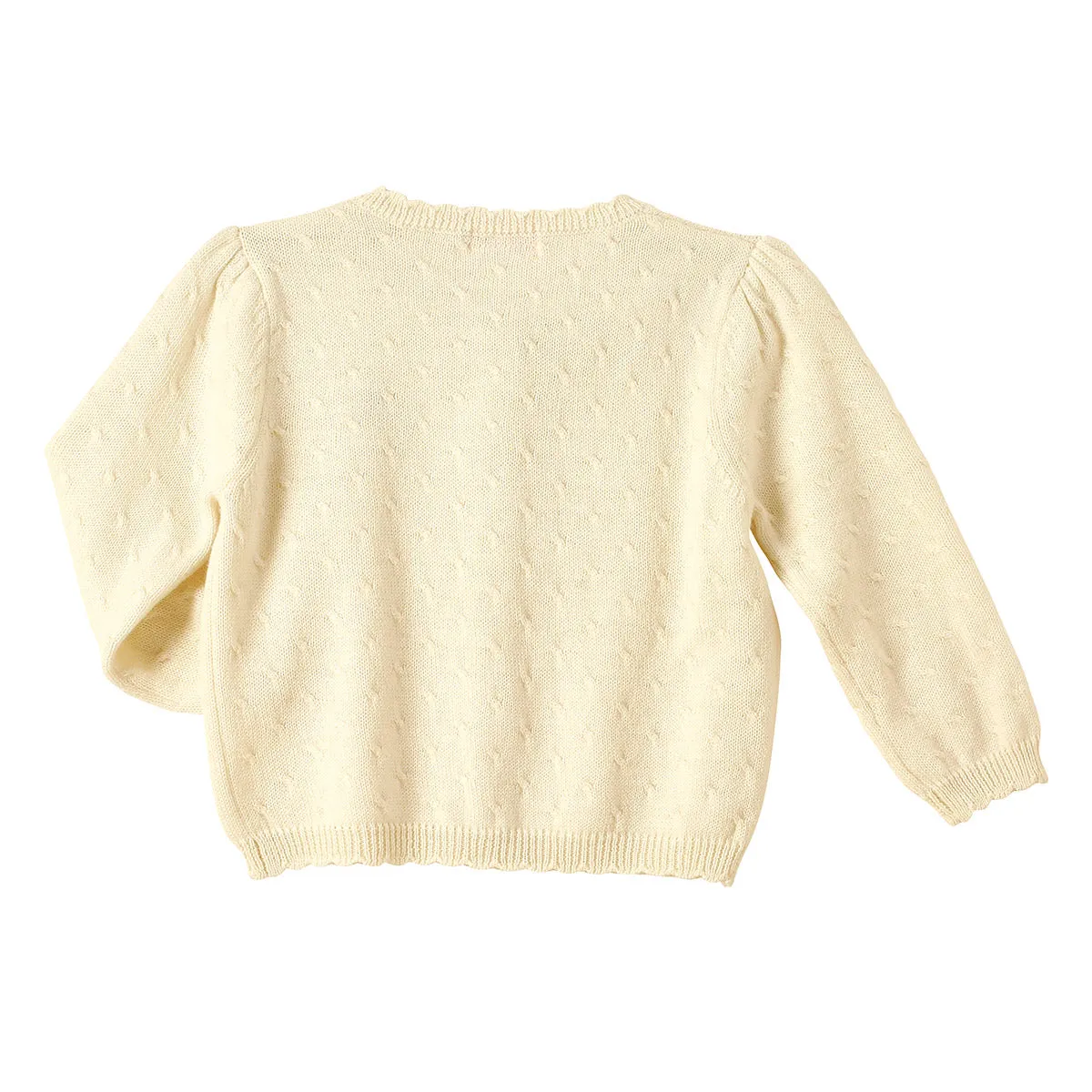Wool Cardigan with Mini Ribbons
